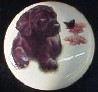 ceramic cabinet knob black labrador retiever