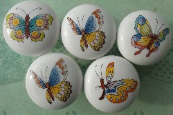 Cabinet Knob Butterfly Butterflies