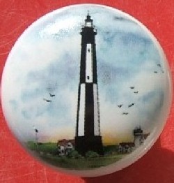 Lighthouse Cabinet Knob Cape Henry VA