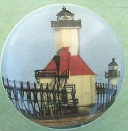 Lighthouse Cabinet Knob North Pier MI