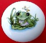 CERAMIC CABINET KNOB KNOBS  FROG TOAD