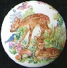 CERAMIC CABINET KNOB KNOBS  WILDLIFE WHITETAIL DEER WHITE TAIL
