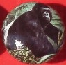 CERAMIC CABINET KNOB KNOBS  WILDLIFE SILVERBACK GORRILLA